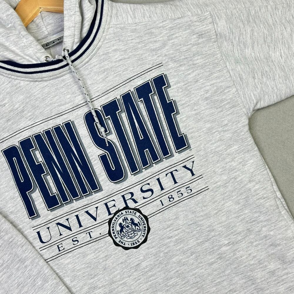 Vintage Penn State University Size Small Gray Hoodie Sweatshirt